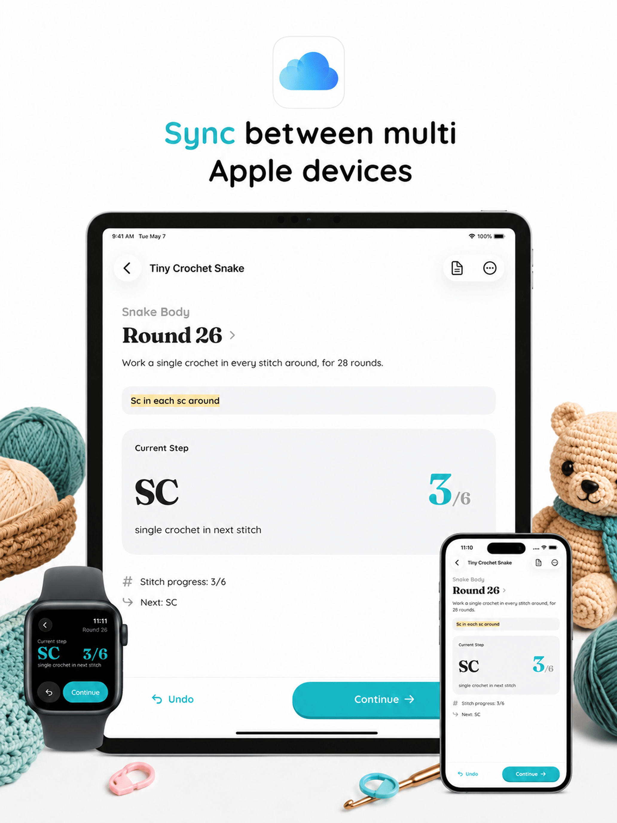 Crochet Pal: Row Counter App
