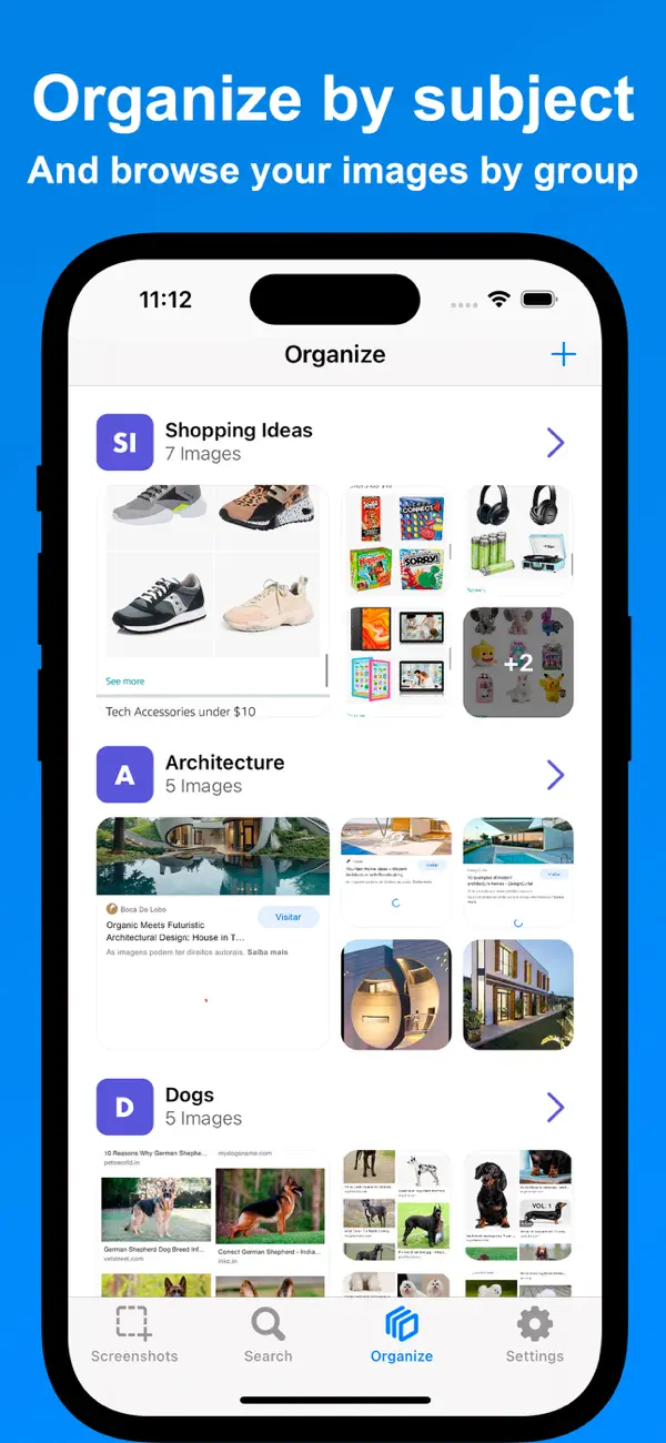 #3. Screenshot Manager - Organizer (iOS) Göre: Arthur Eduardo Skaetta Alvarez Desenvolvimento de Software LTDA.