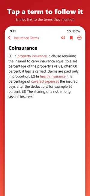 Insurance Dictionary & Terms screenshot 2