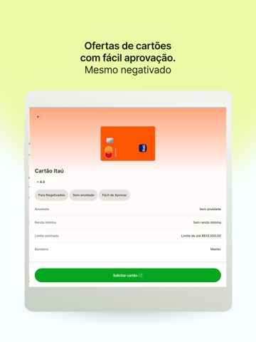 Aprov: Cartões, Crédito e CPF iPad screenshot 2
