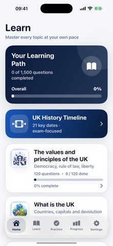 UK Citizenship: Life in the UK iPhone screenshot