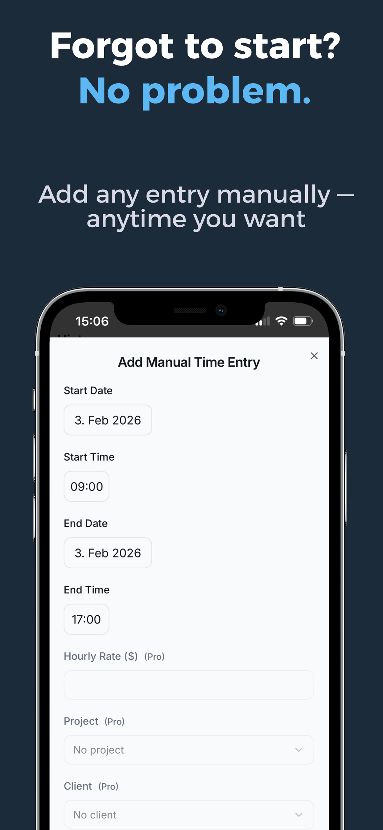 Work Hours Time Tracker screenshot 3