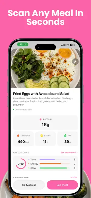 KREZO – Women Protein Tracker screenshot 2