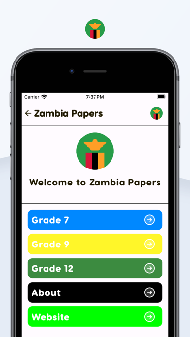 Zambia Past Papers Screenshot