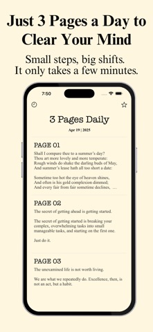 3 Pages Daily screenshot 1