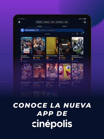 Cinépolis GO iPad screenshot 1