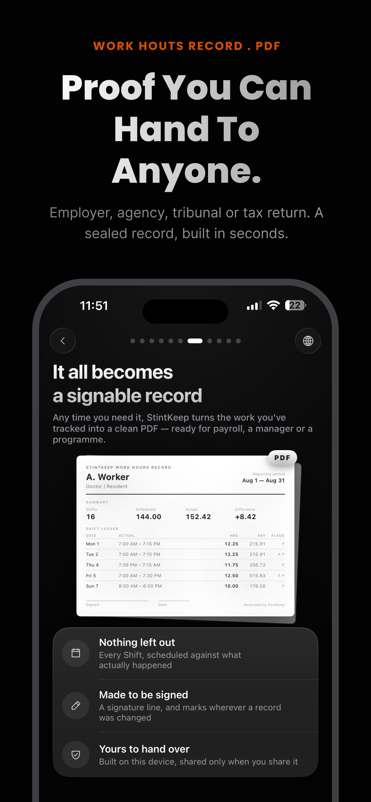StintKeep: Shift Work Tracker screenshot 8