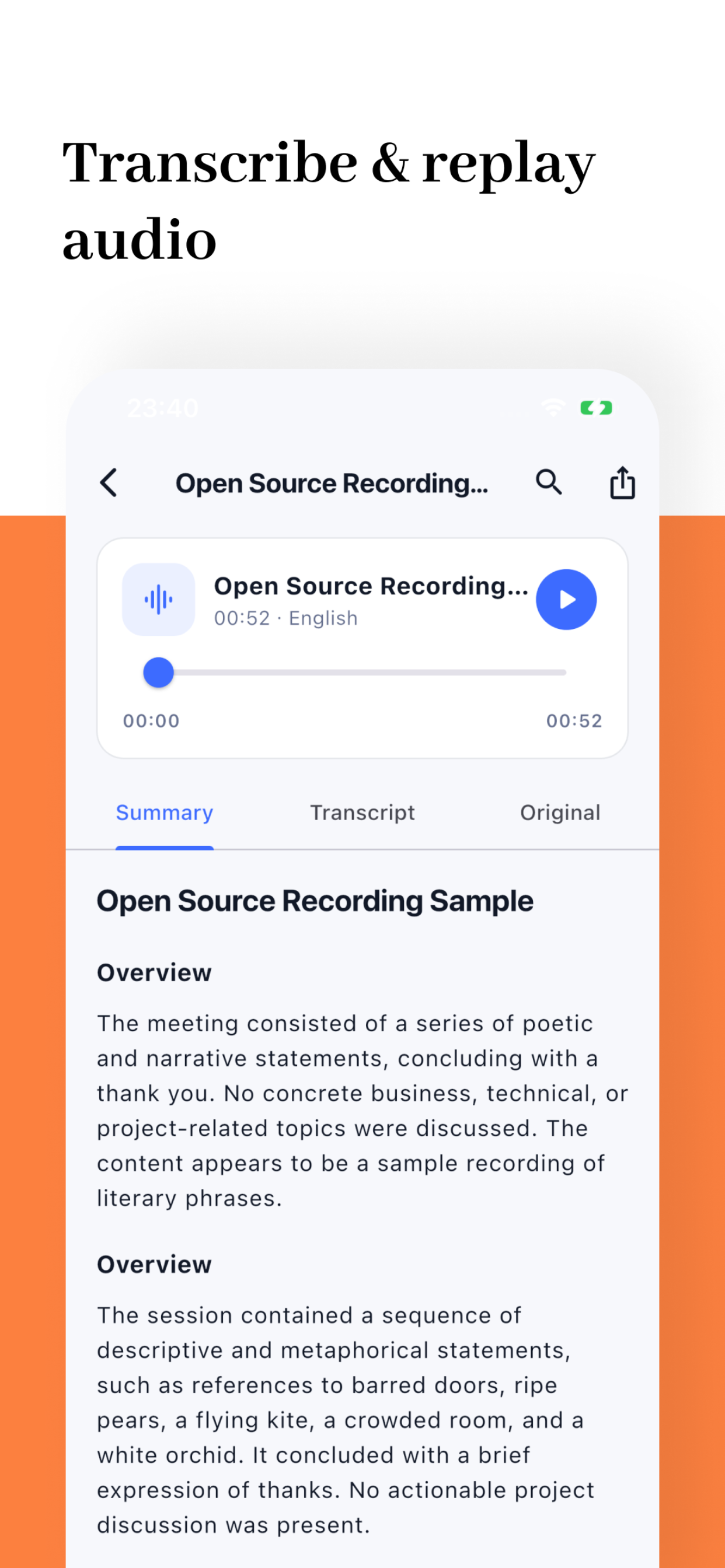 NoteCast: Meeting Voice Taker screenshot 2