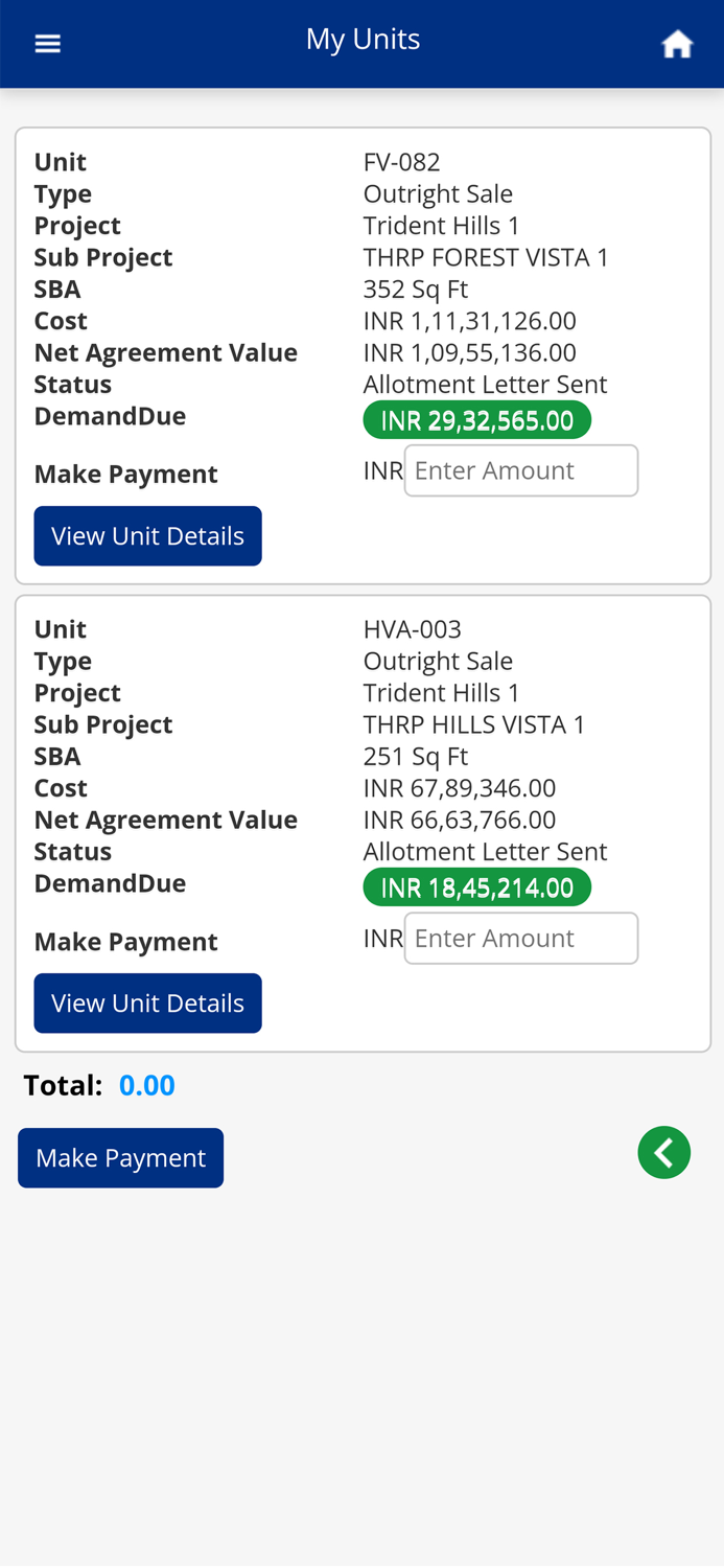 Trident Realty-Customer Zone