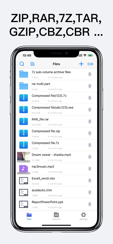 Unzip - zip,rar,7z file opener - Universal File Handling