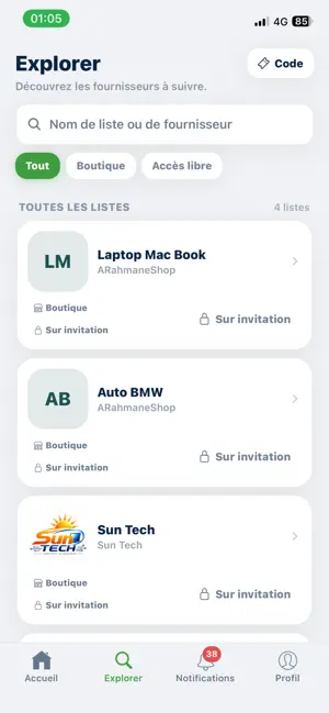 Revendeurs screenshot 3