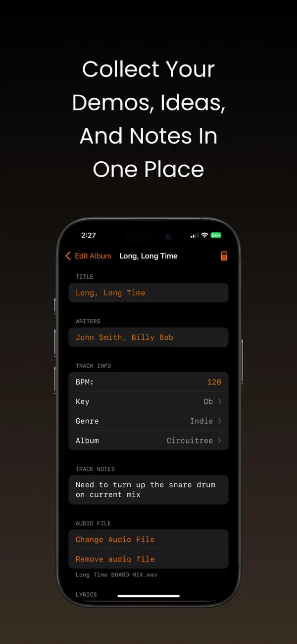 #2. Record Machine (iOS) Ved: William Pope