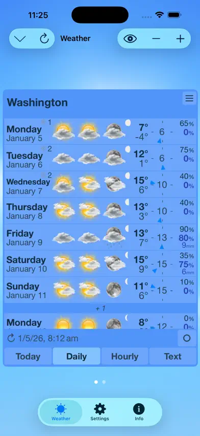 ClassicWeather HD screenshot 3