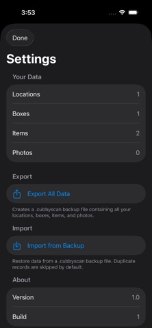 CubbyScan screenshot