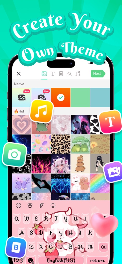 Kika Keyboard: Custom Themes - Create Your Keyboard