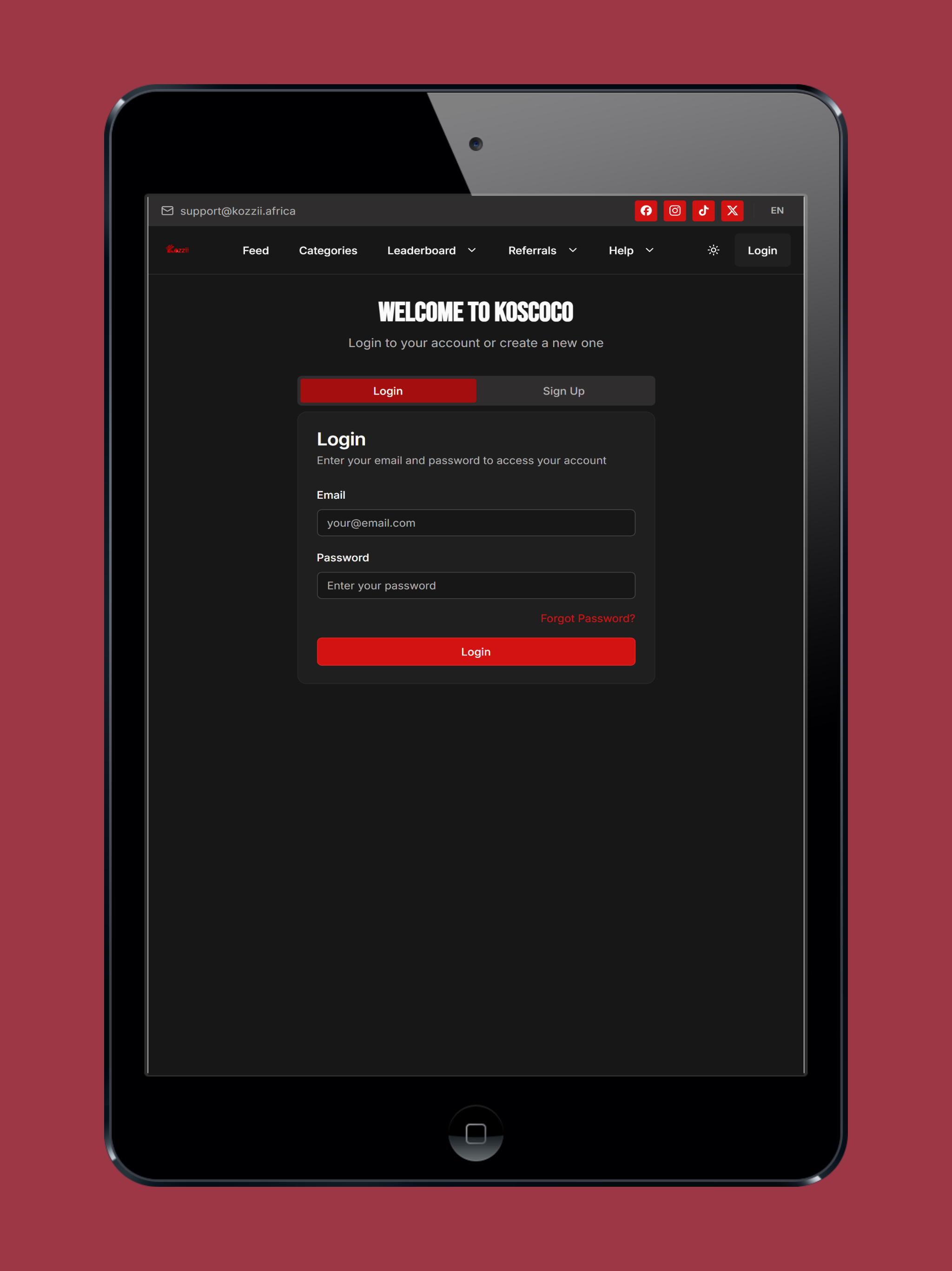 Kozzii App