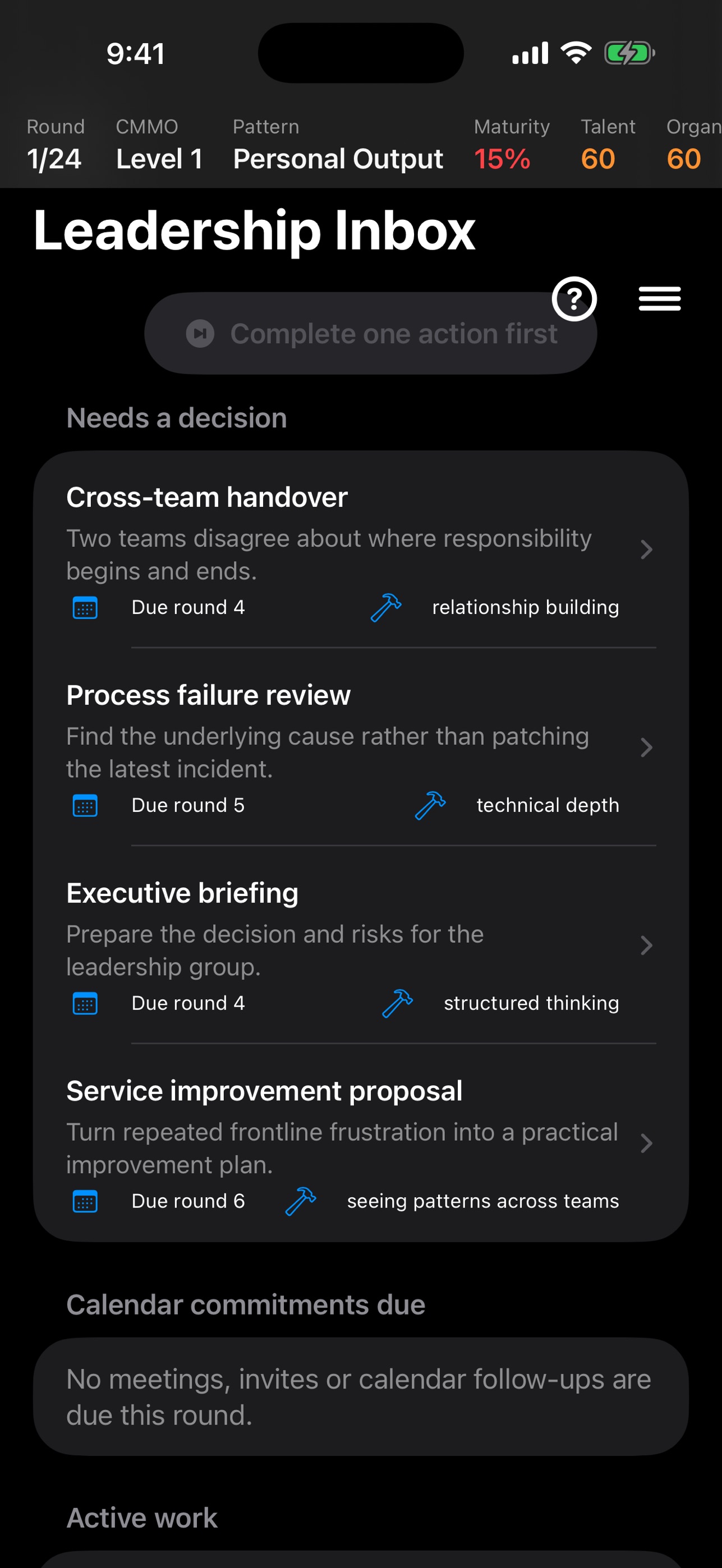 Screenshot 3 of Leadership Intelligence Sim