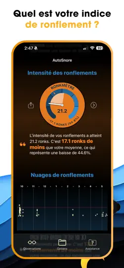 Capture d'écran de AutoSnore: Appli Ronflement sur iPhone 5