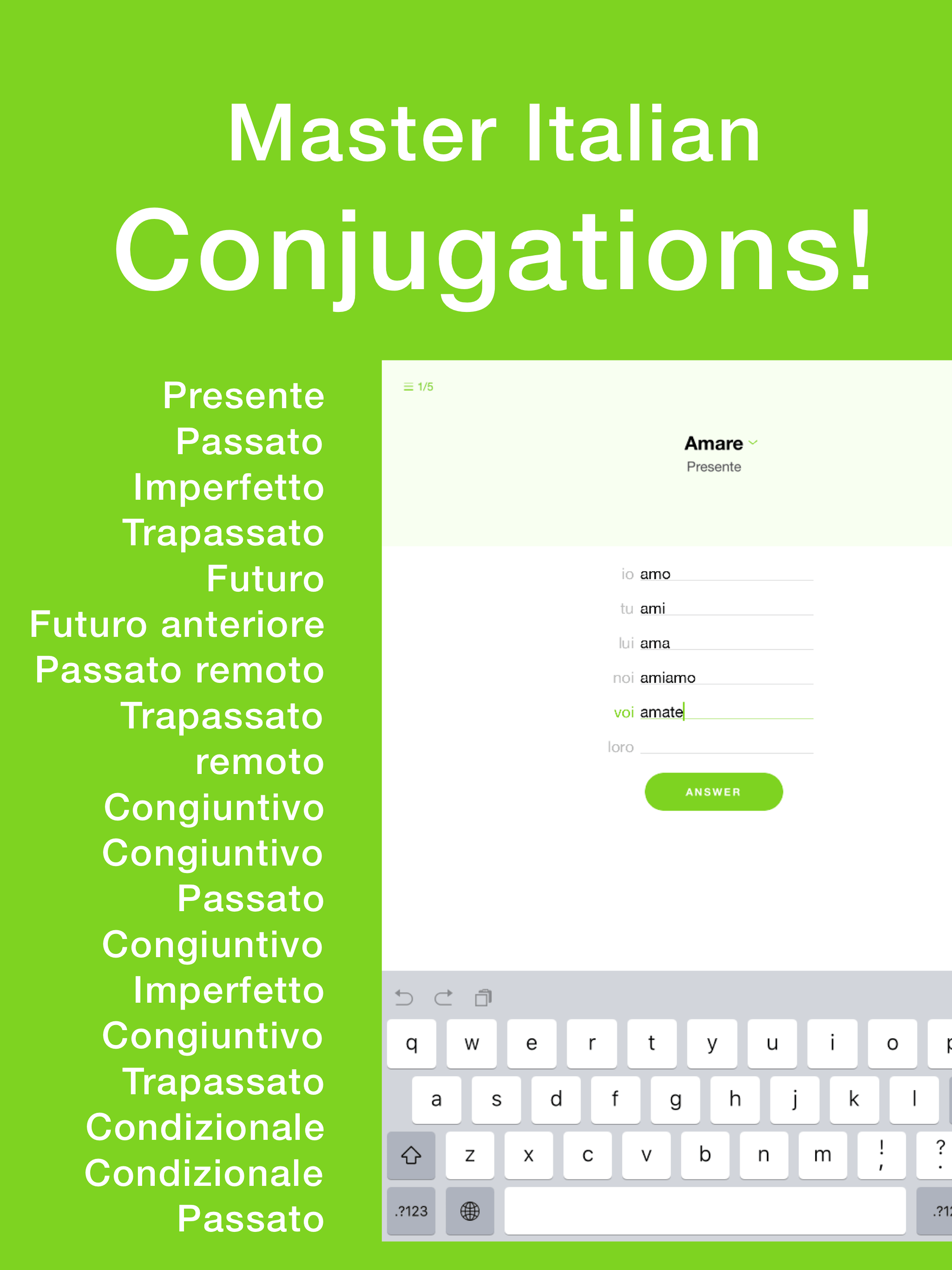 Conjuu - Italian Conjugation screenshot 7