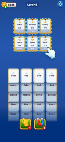 Word Treasury Auto Sort Puzzle iPhone screenshot