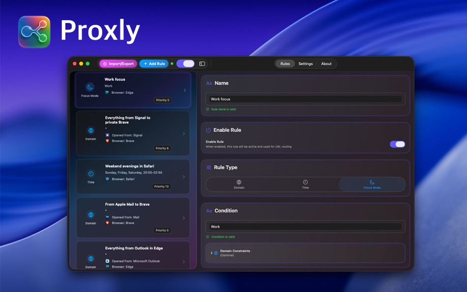 #1. Proxly (macOS) Ved: Pawel Mazurkiewicz