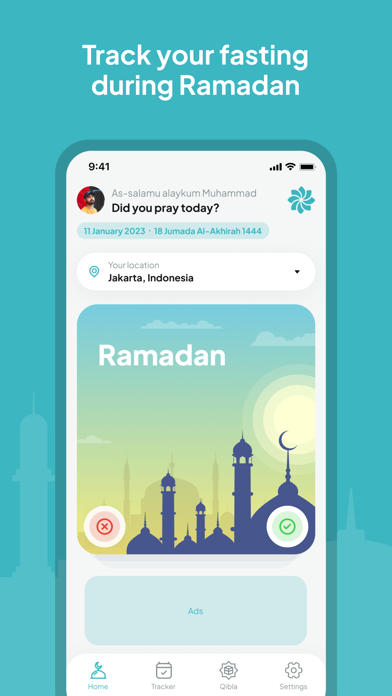 Niya: Muslim prayer tracker Screenshot