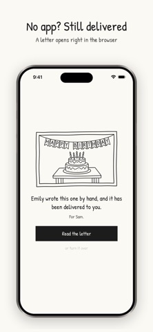Yours - Handwritten Letters iPhone screenshot