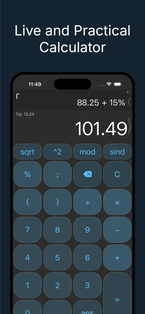 #1. CALC Smart Calculator ± (iOS) Tekijänä: QApps LLC