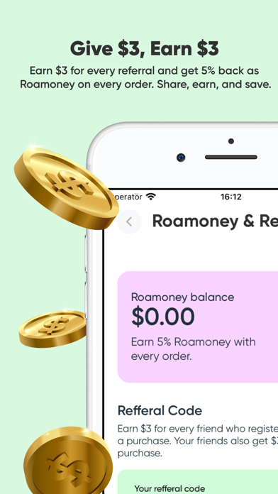 Roafly: eSIM Data for Travel Screenshot
