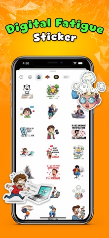 Digital Fatigue Stickers screenshot