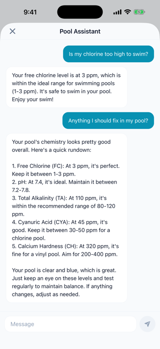 PoolsKey: Pool Water Testing Screenshot 5 of 6