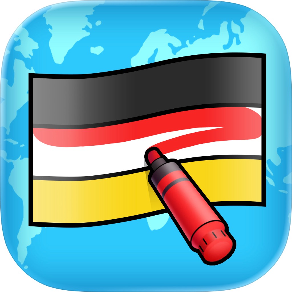 Apple App Store cover for Flag Painting Puzzle