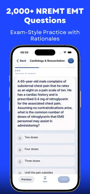 NREMT EMT Practice Test 2026 screenshot 3