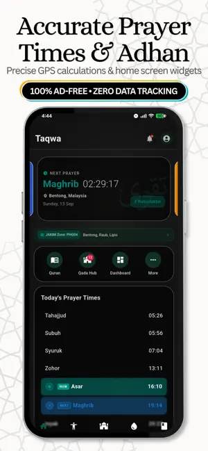 Tqwa (Taqwa): Prayer Times screenshot 1