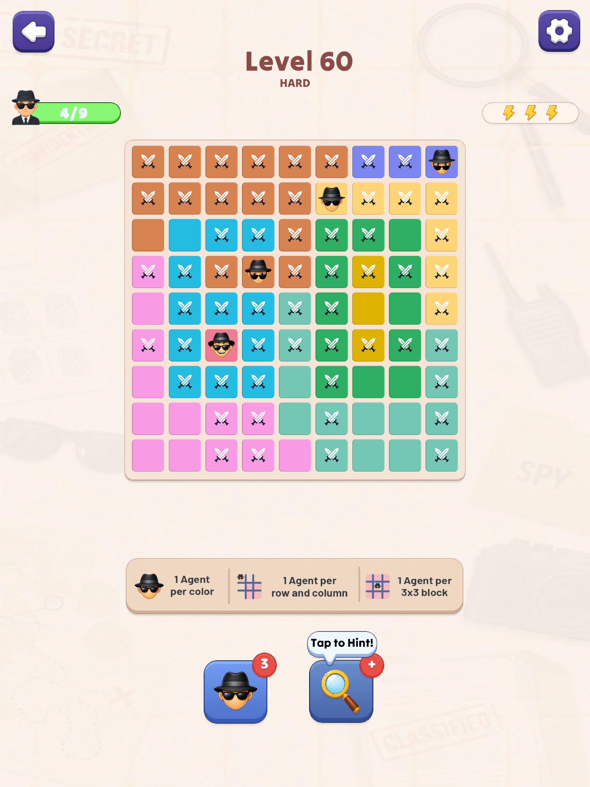SpyDoku: Hidden Logic Puzzle screenshot 9
