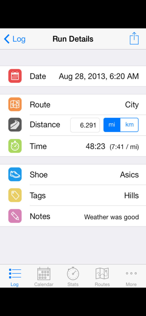 ‎Runner's Log Screenshot