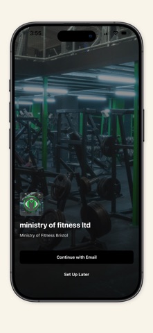 Ministry of Fitness ltd iPhone screenshot