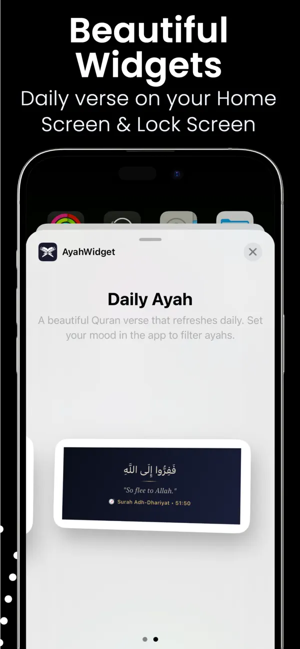 #3. Ayah Widget (iOS) Podle: Chnini Ramdhane