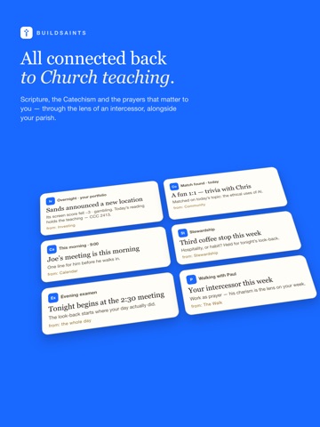 BuildSaints iPad screenshot