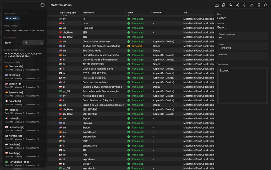 #5. MetafrasisPLus (macOS) Podle: Efthymios Tampouris