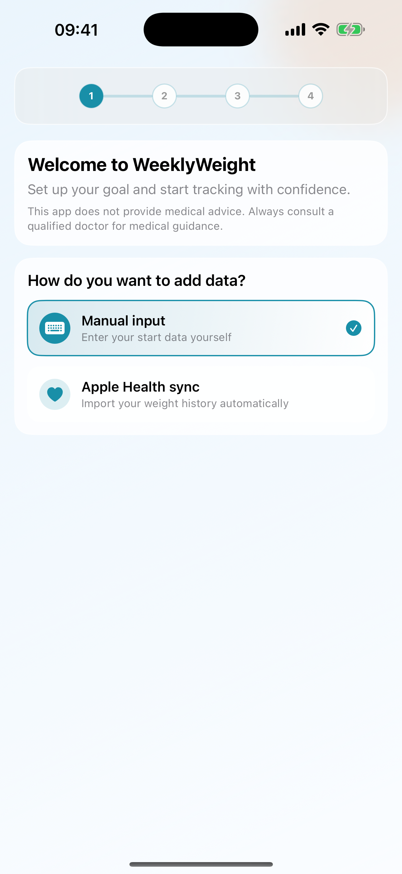 WeeklyWeight App screenshot 6