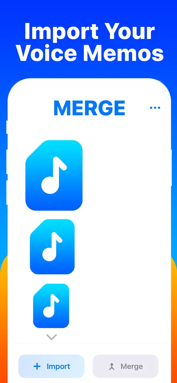 #2. Merge - Voice Memos (iOS) Por: Rajendran Sajith Sajindran