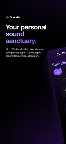 Soundie: Sleep & Focus Sounds iPhone screenshot