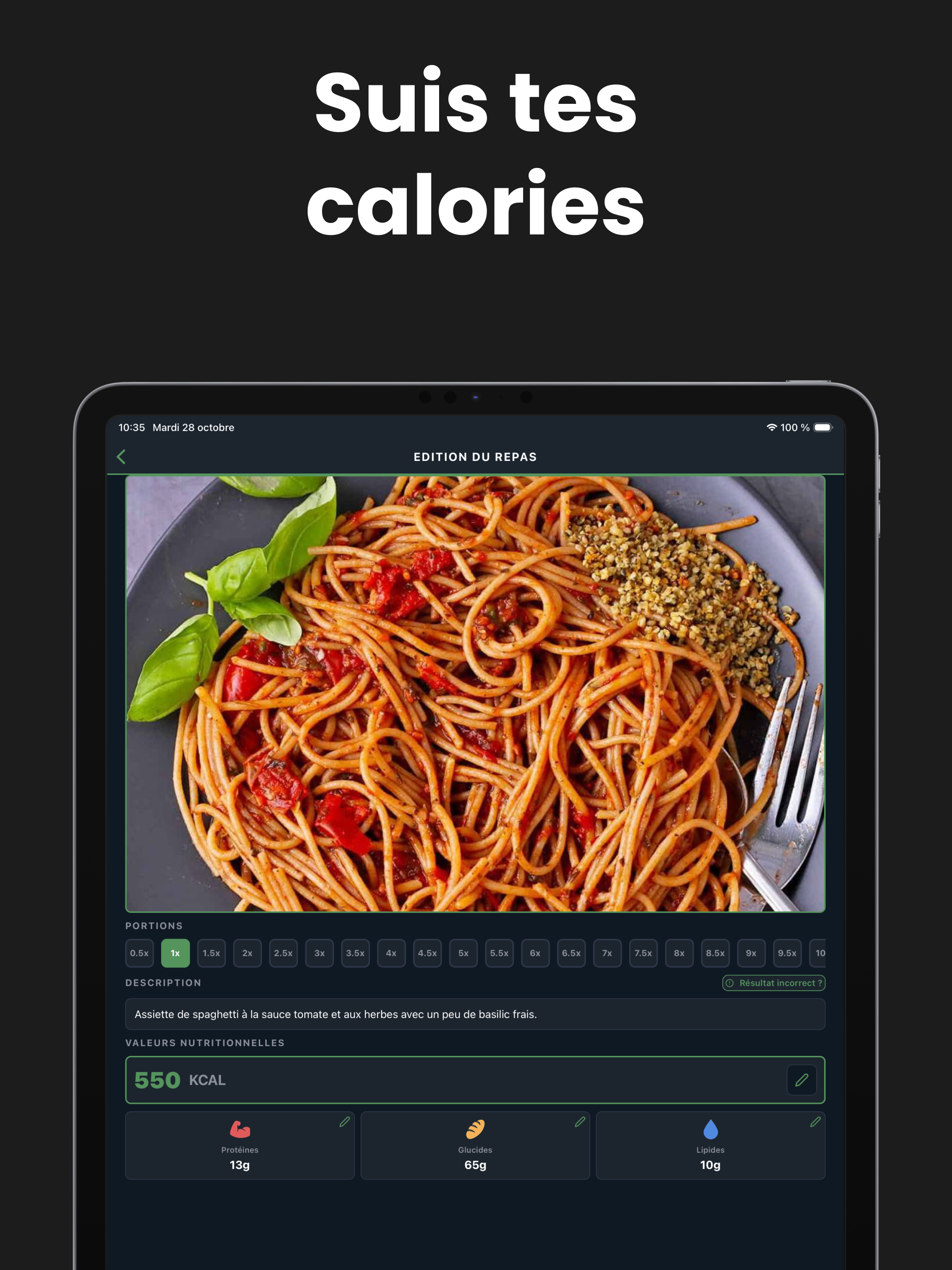 WinStreak - Suivi des calories