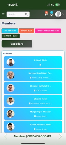 Admin CREDAI VADODARA screenshot