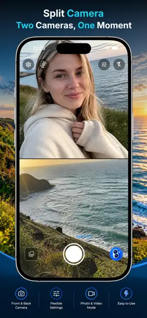 Duocam: Dual Camera & Split screenshot 2
