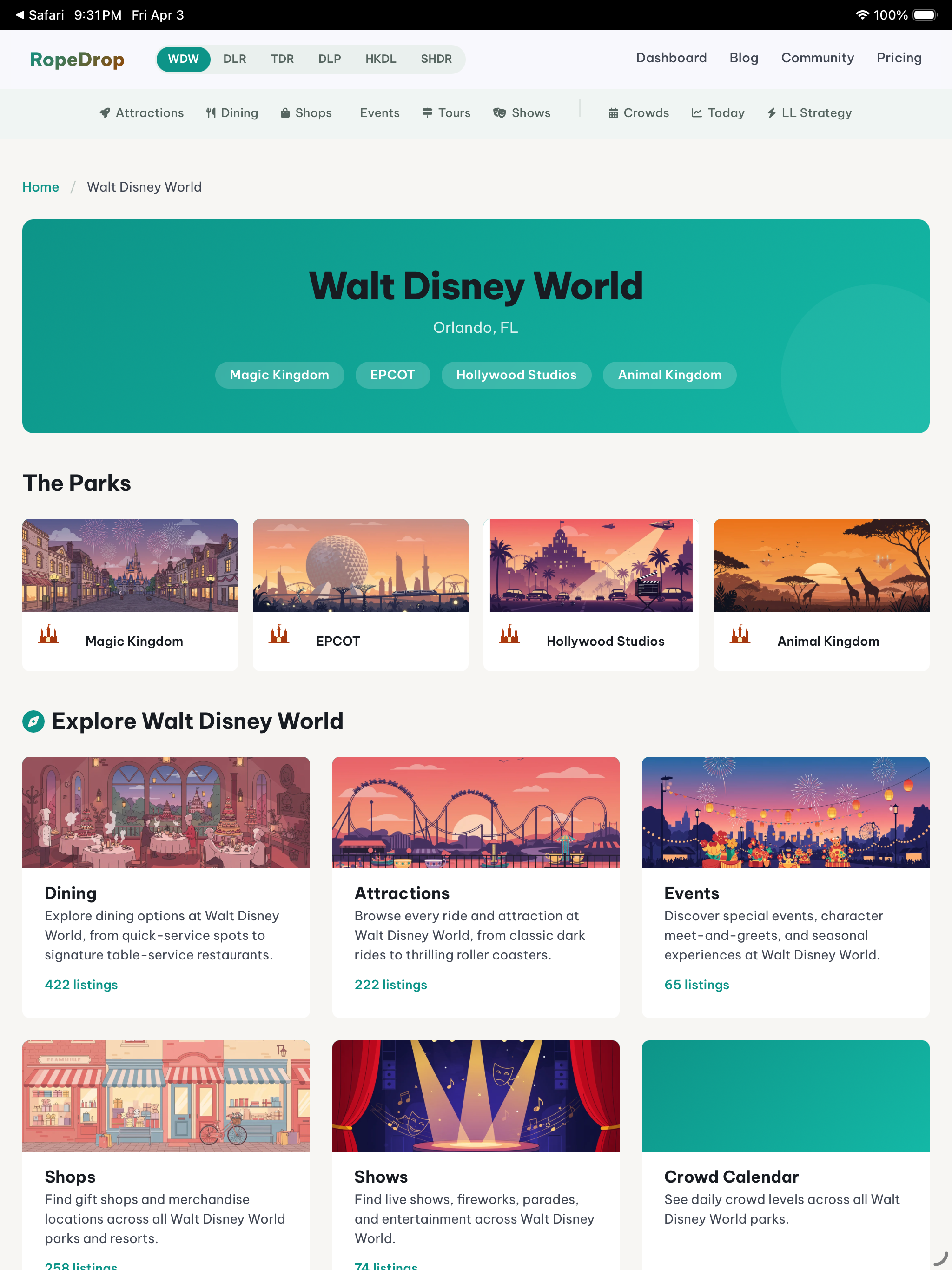 Rope Drop Planner screenshot 14