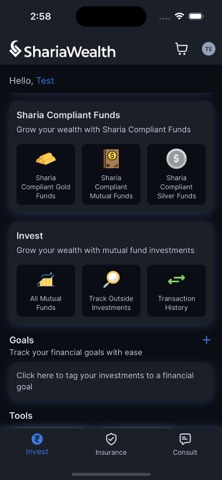 ShariaWealth - Mutual Funds screenshot