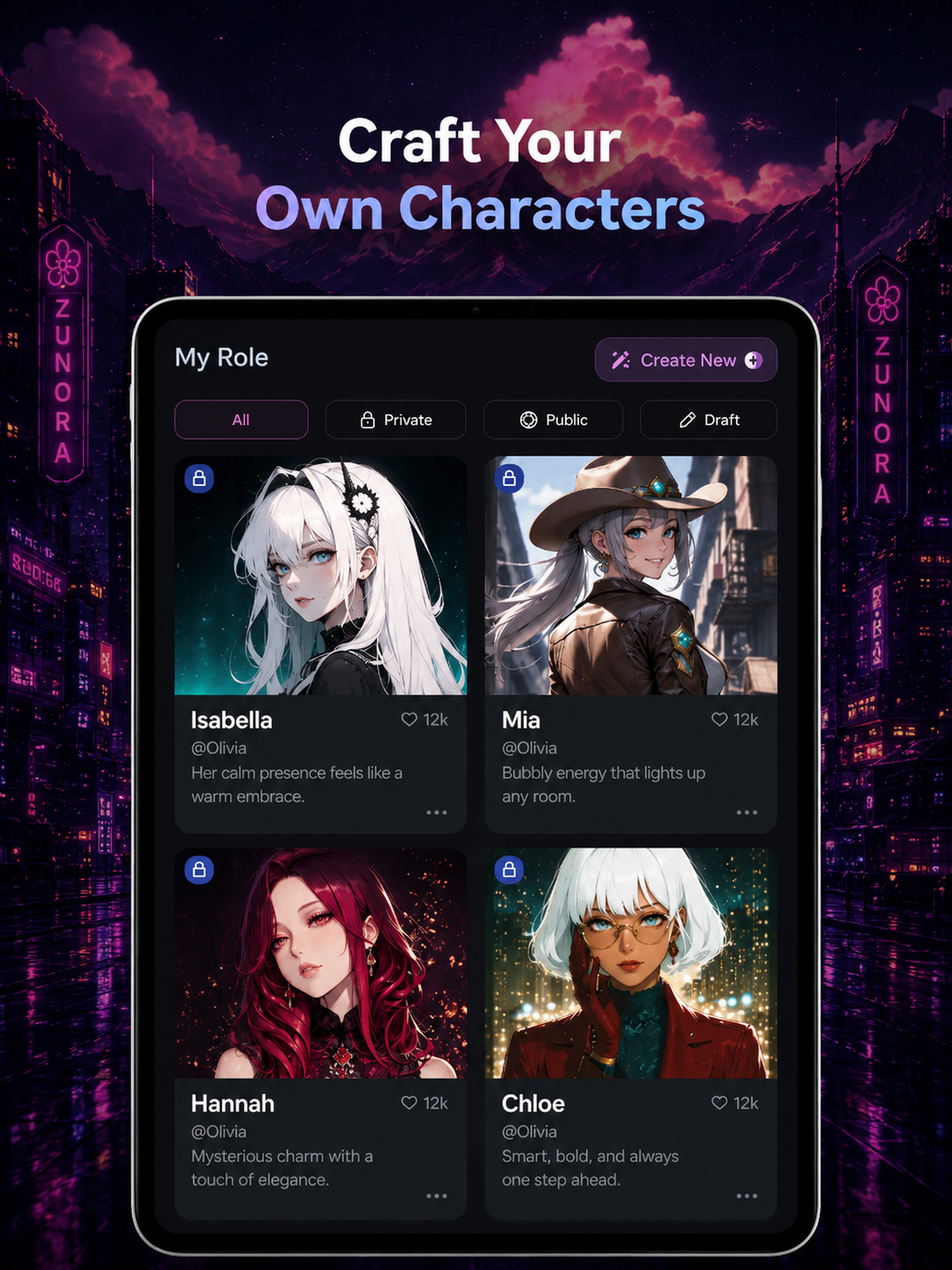 Zunora: AI Character Roleplay screenshot 10