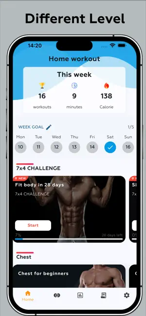 Home Workout - Fit At Home screenshot 3